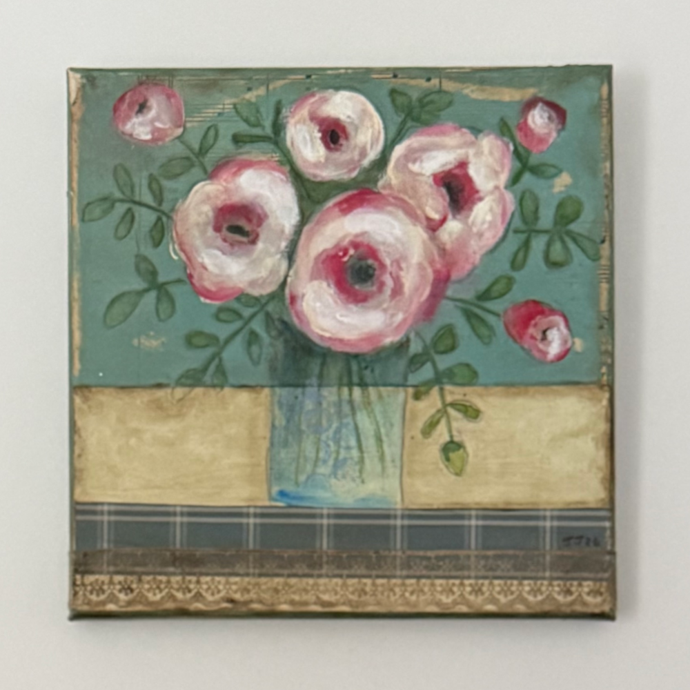 Pink Roses - Blooming Through Time