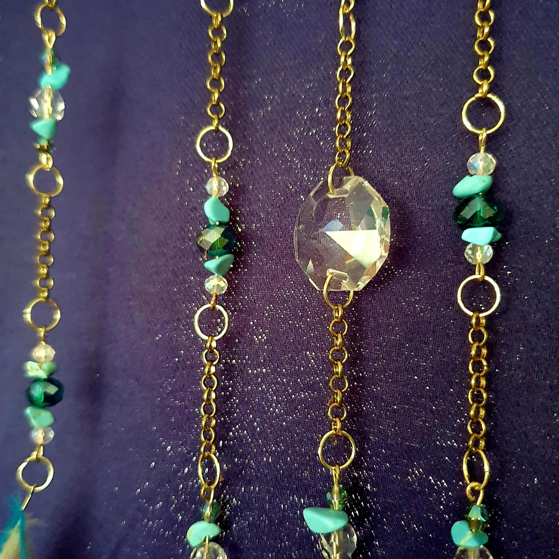 Turquoise Crystal Dream Catcher