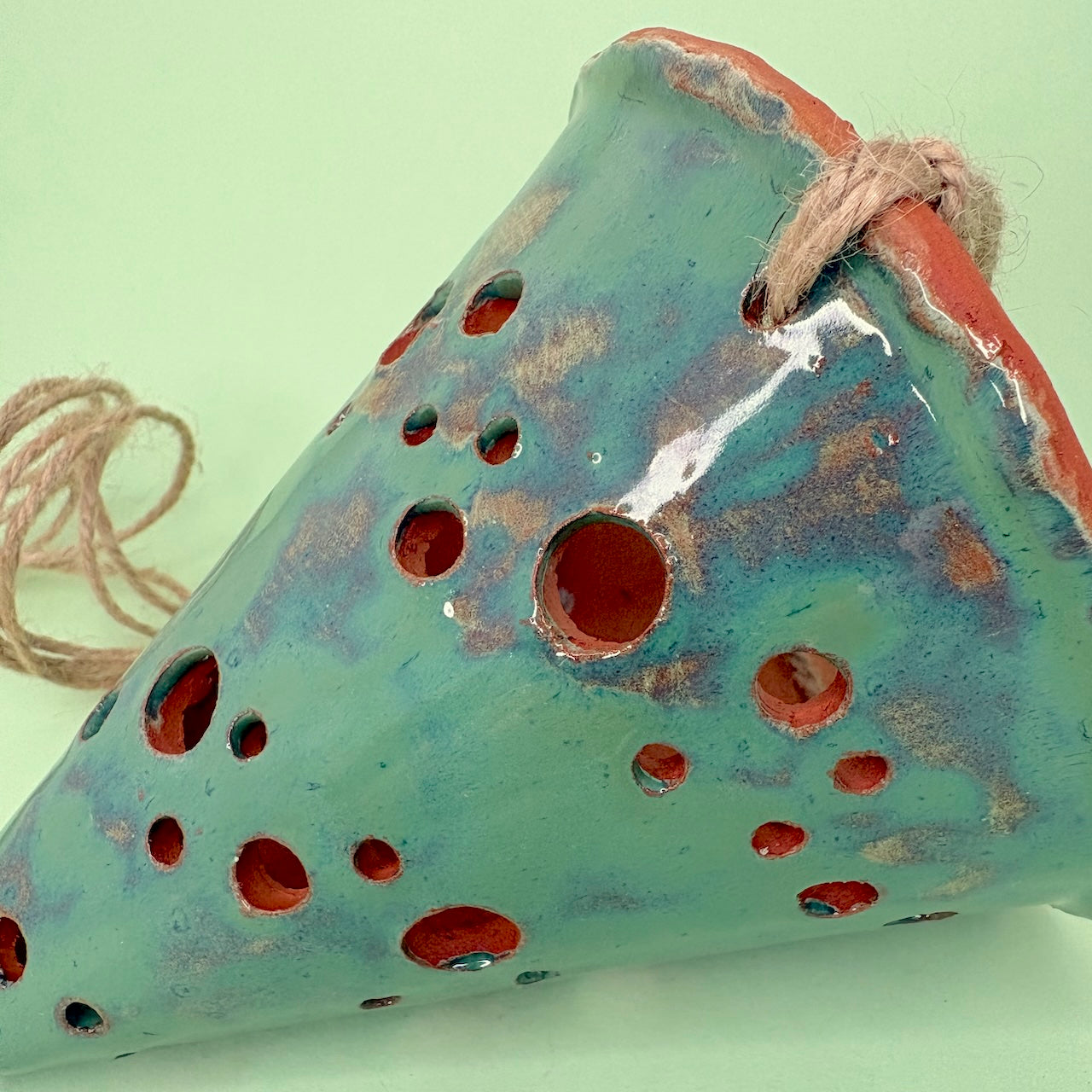 Ceramic hanging cone orchid pot