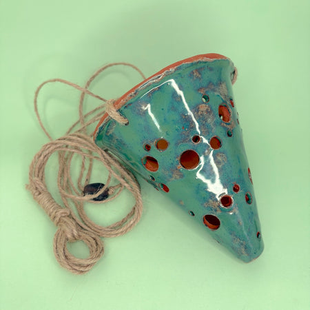 Ceramic hanging cone orchid pot