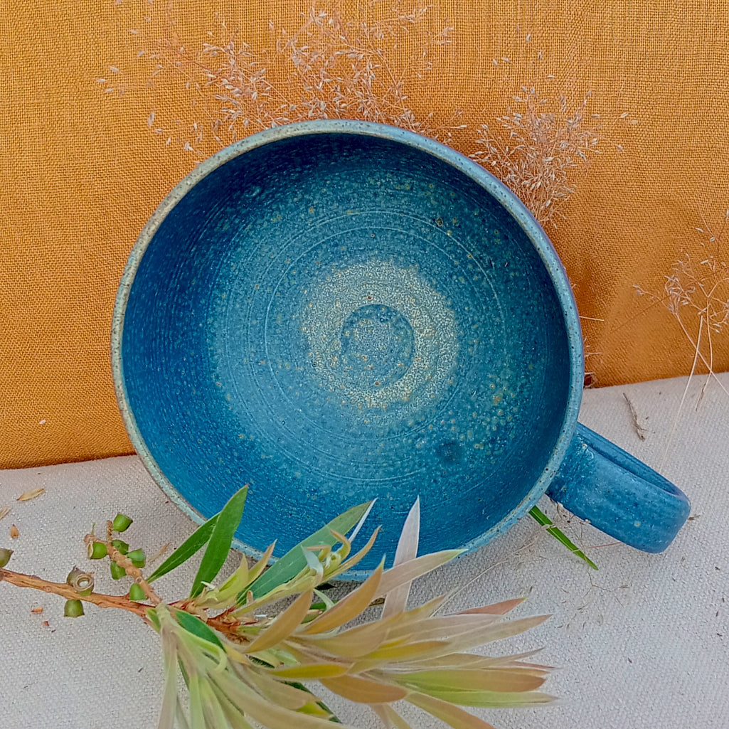 Blue Capuchino cup (A)