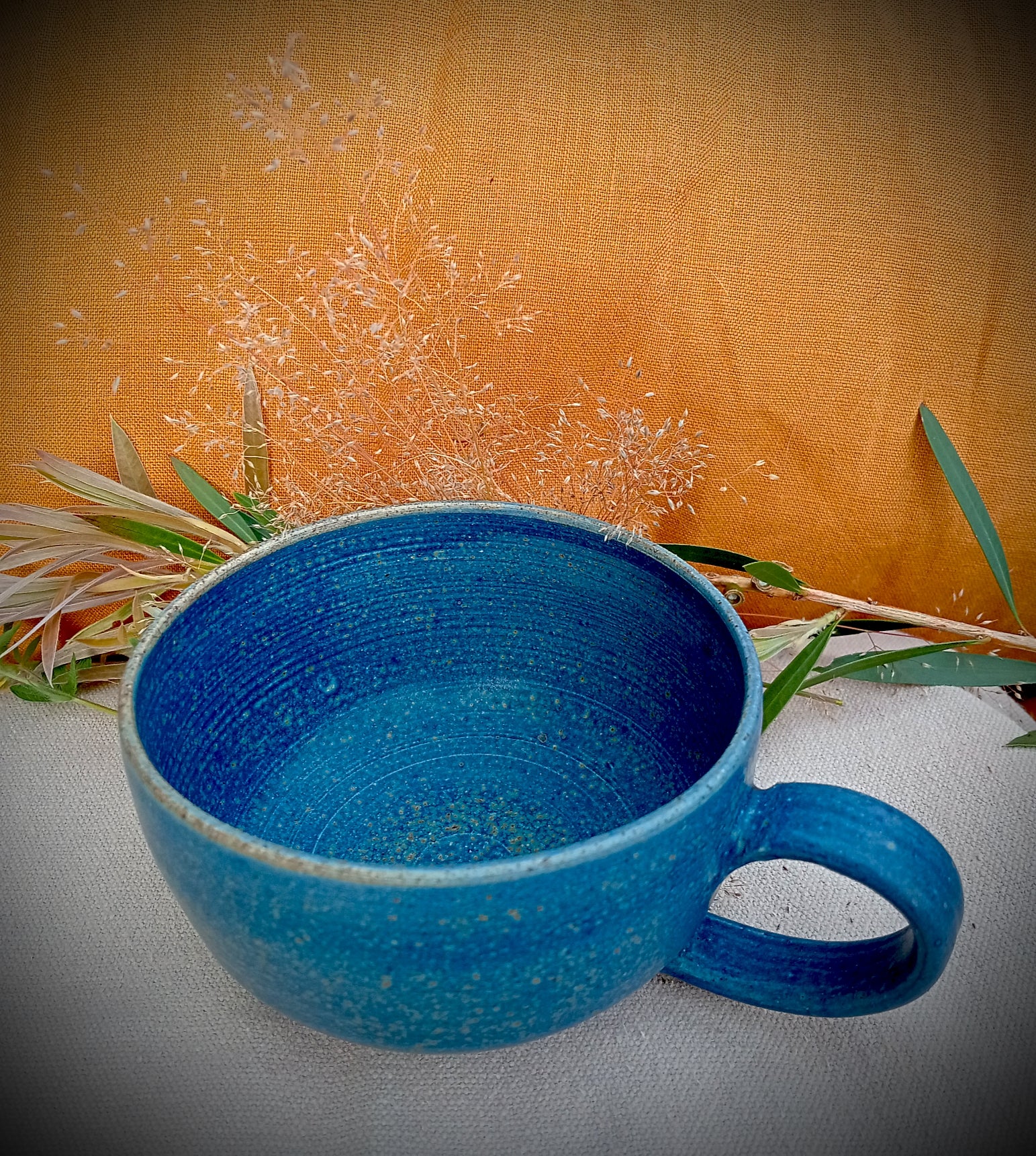 Blue Capuchino cup (A)