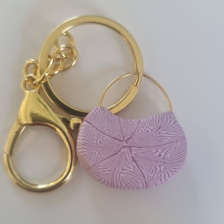 Mini Handbag Keychain - Magenta