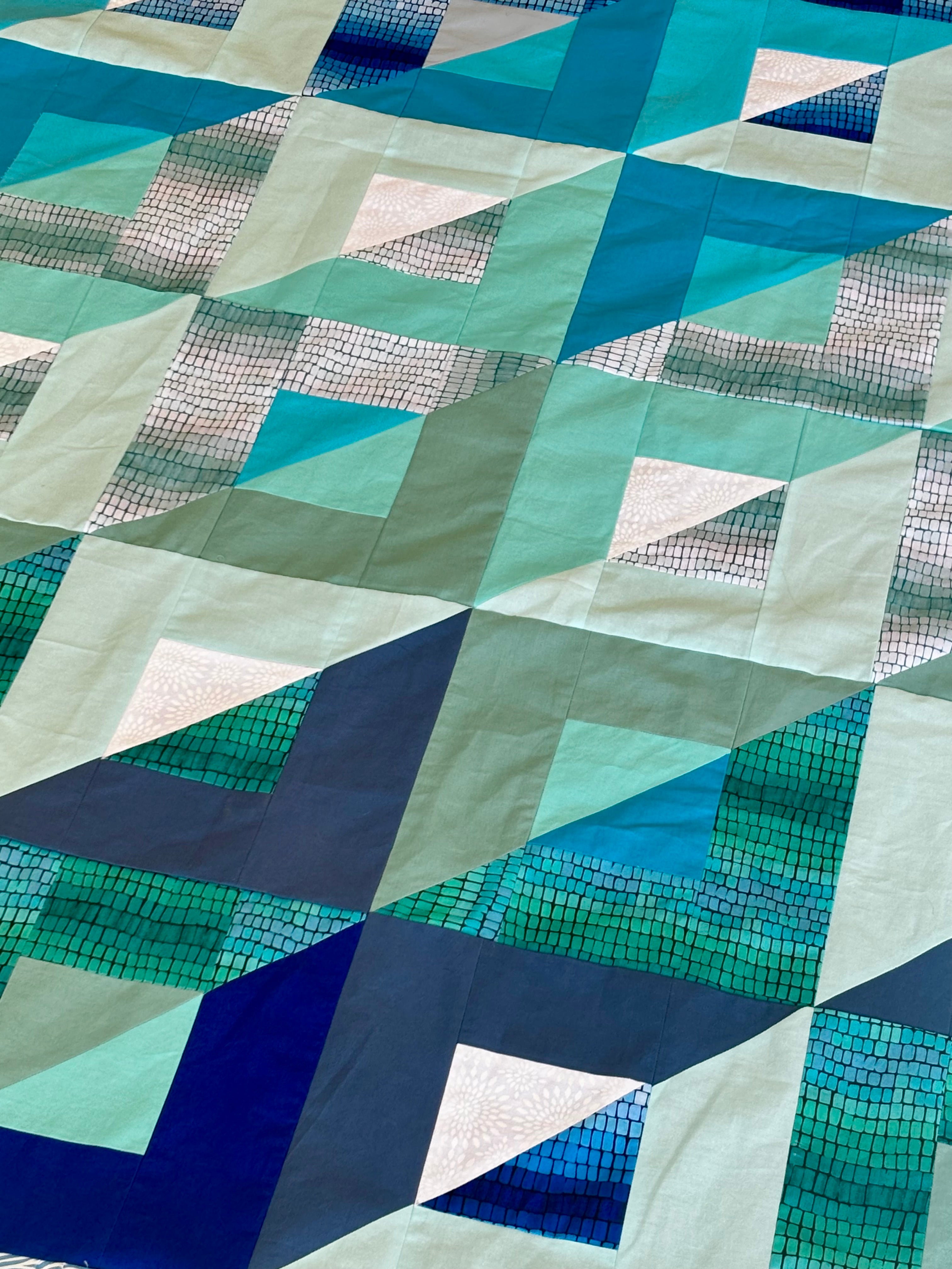 Custom queen quilt Heather