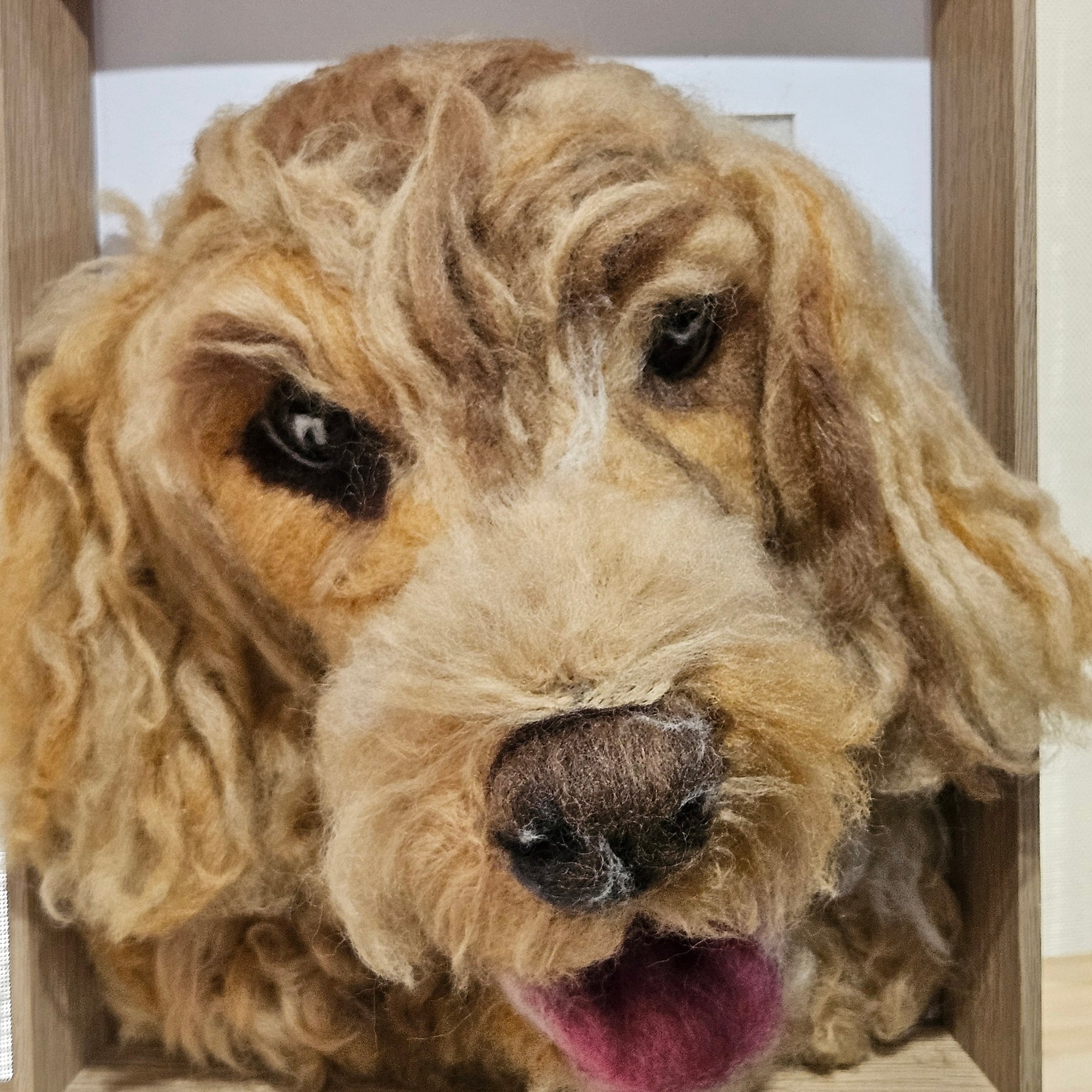 Custom 3D Fibre Art Framed Pawtrait
