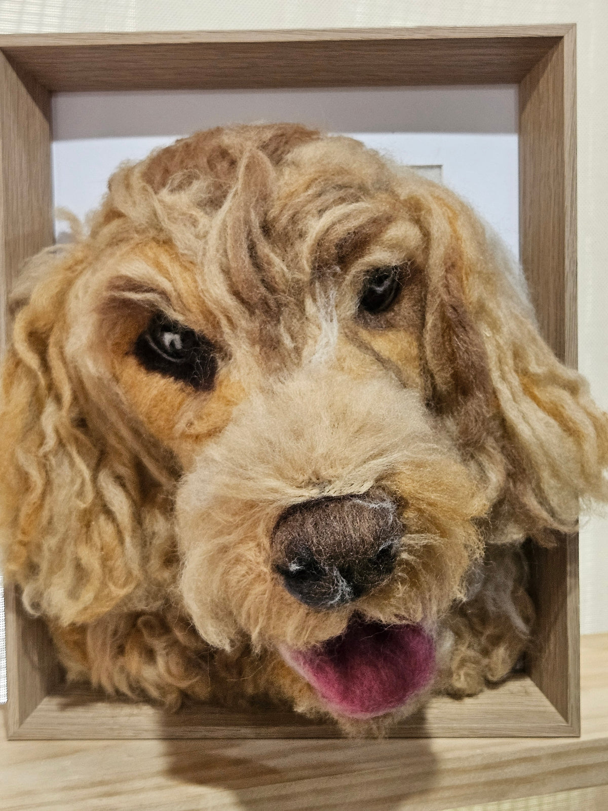 Custom 3D Fibre Art Framed Pawtrait