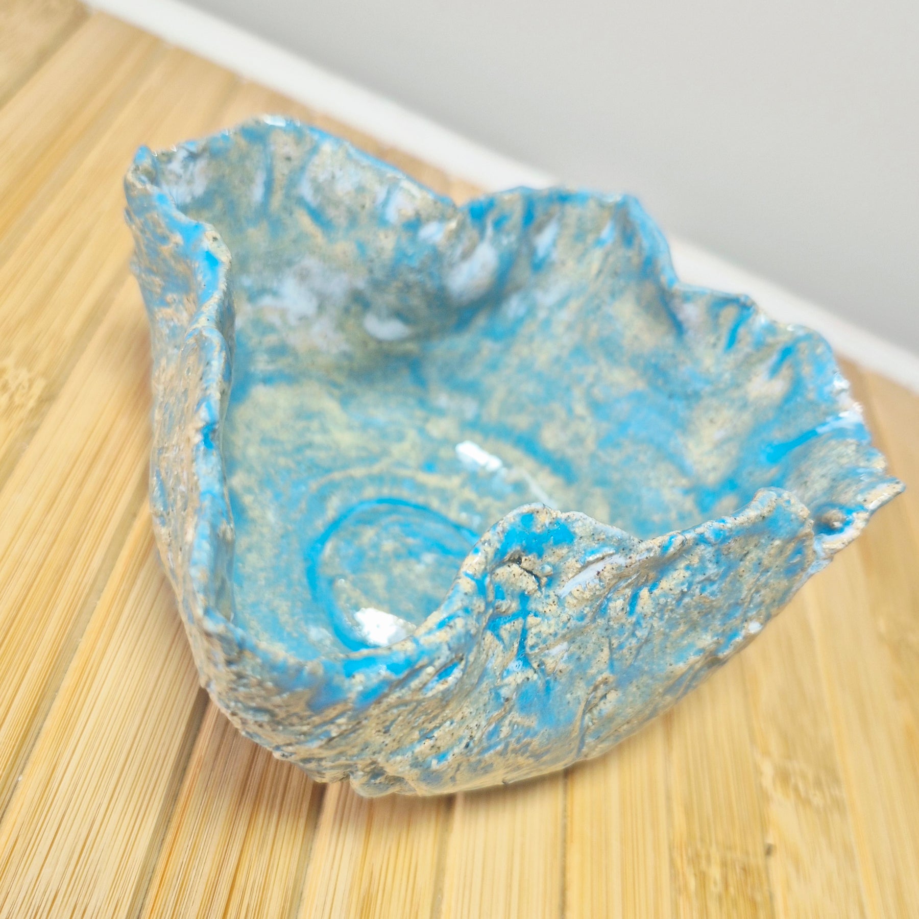 Ocean's Whisper Small Beach Pottery Bowl