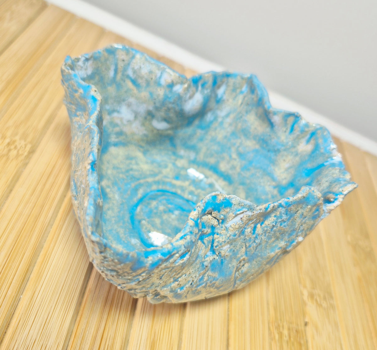 Ocean's Whisper Small Beach Pottery Bowl