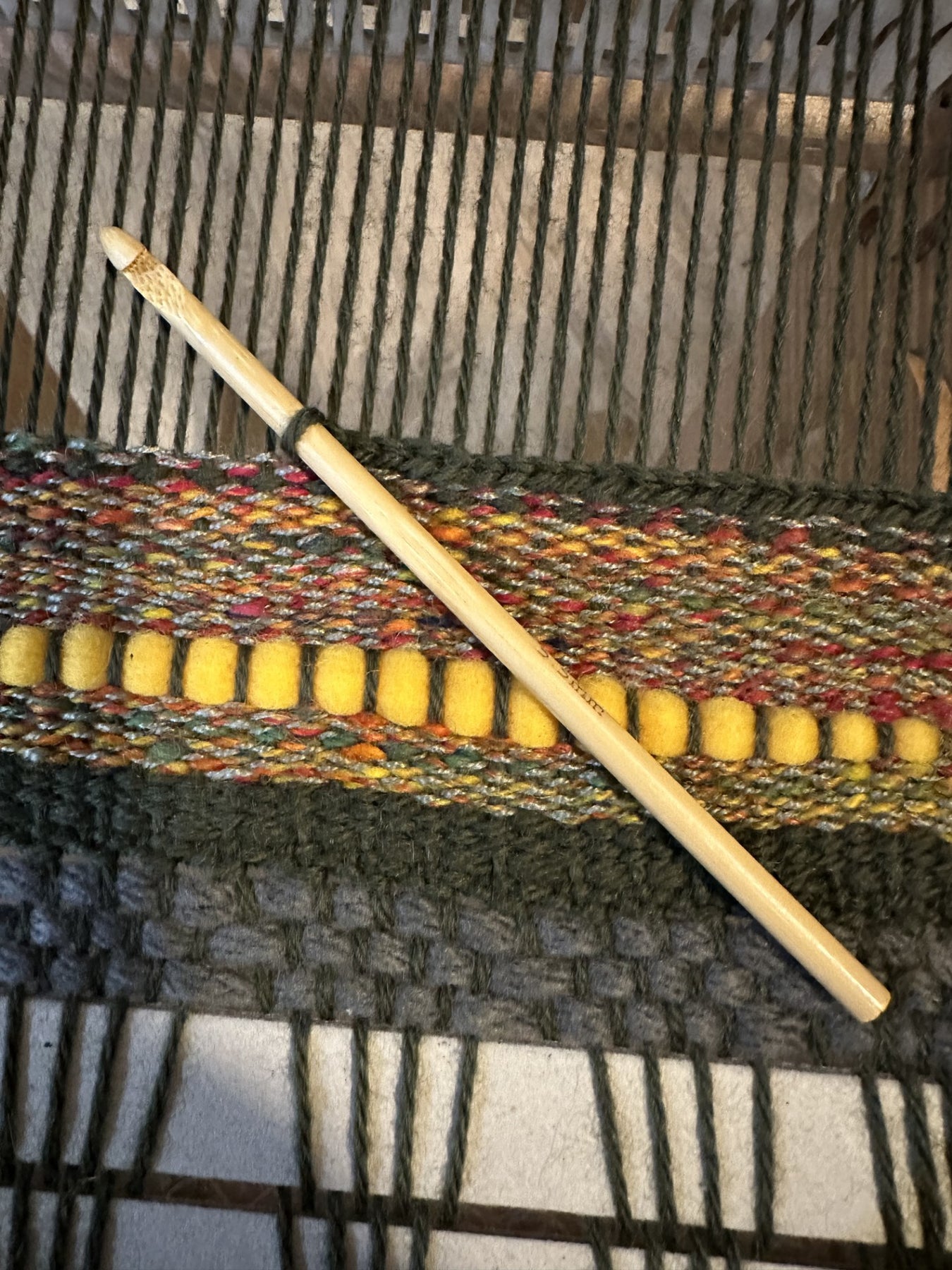 Handspun 'Springtime' Woven Scarf