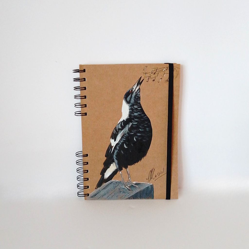 Magpie Handpainted Series of Notebooks