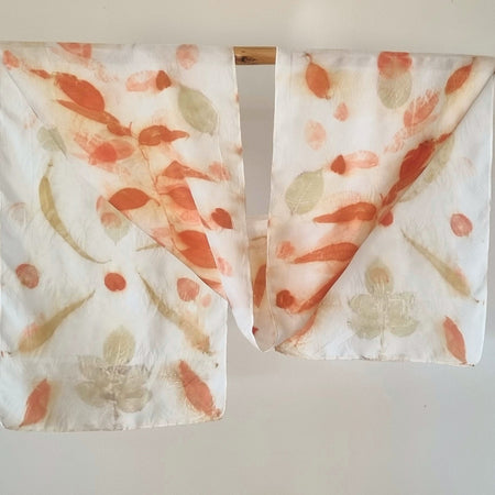 The Amira - Pure Silk Ecoprint Scarf
