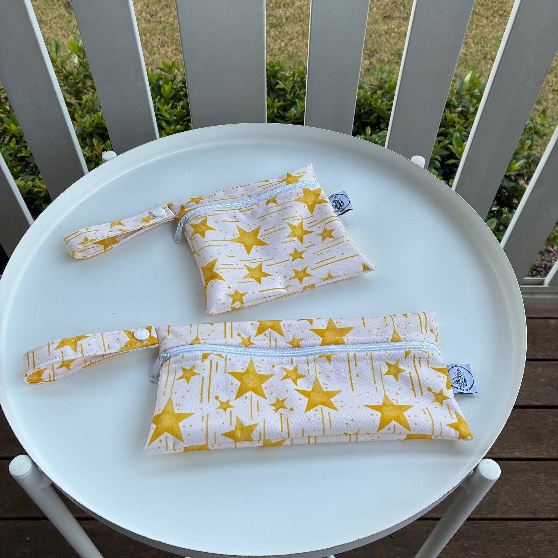 READY MADE Water-resistant wet bags - Vintage Twinkling Stars (Mitalim Designs)  | Ready to ship | FREE Postage
