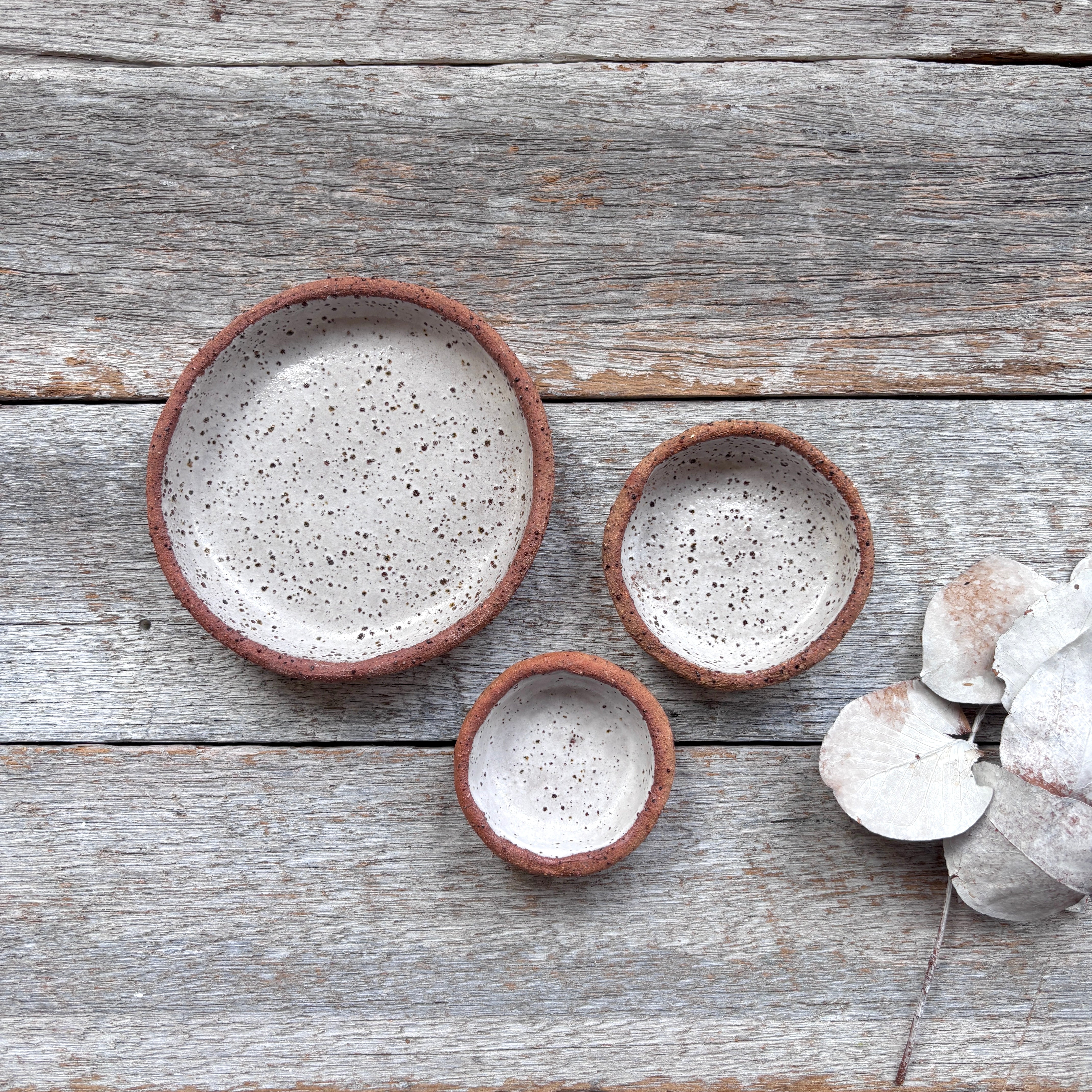 Rustic Ceramic Dishes | Set of 3 | SPRING SALE BUNDLE