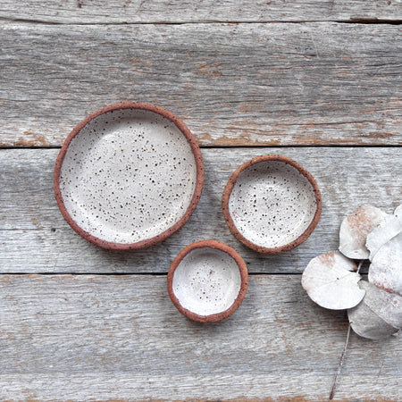 Rustic Ceramic Dishes | Set of 3 | SPRING SALE BUNDLE
