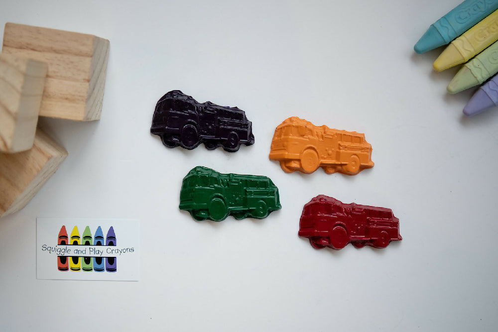 Fire Engine Crayons