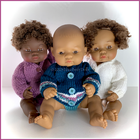 Cardigan Jacket for 32cm doll, PDF digital pattern, Beginner friendly