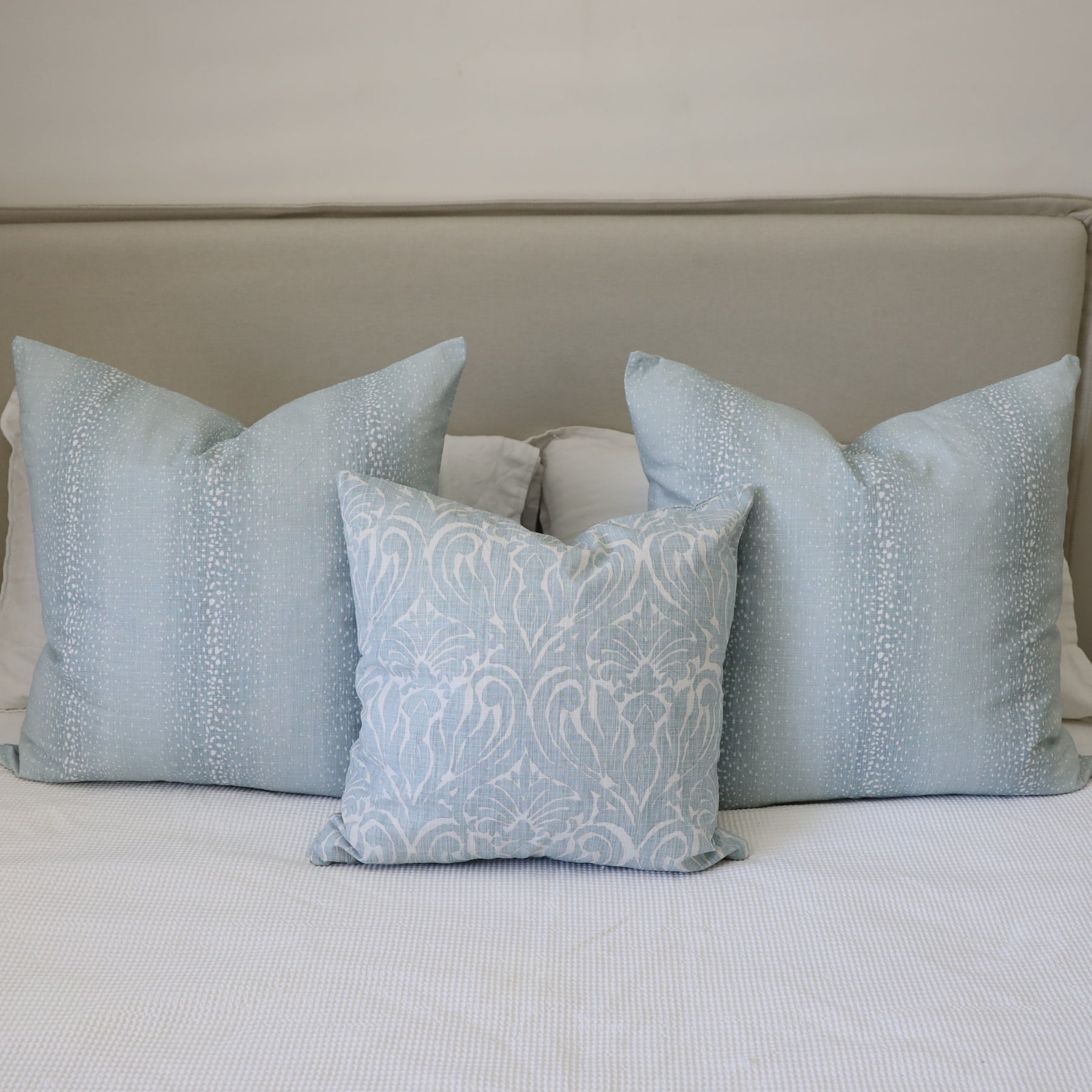 Cushion Cover 46x46cm Pale Blue