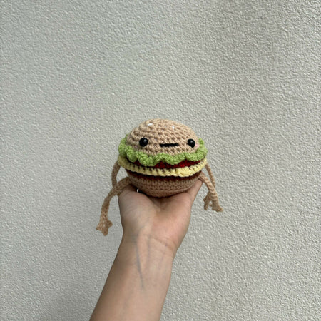 Crochet leggy burger