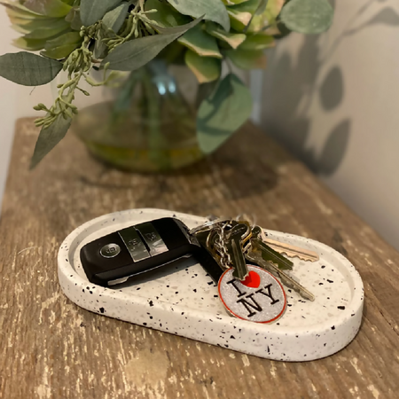 Oval tray in various Terrazzo designs