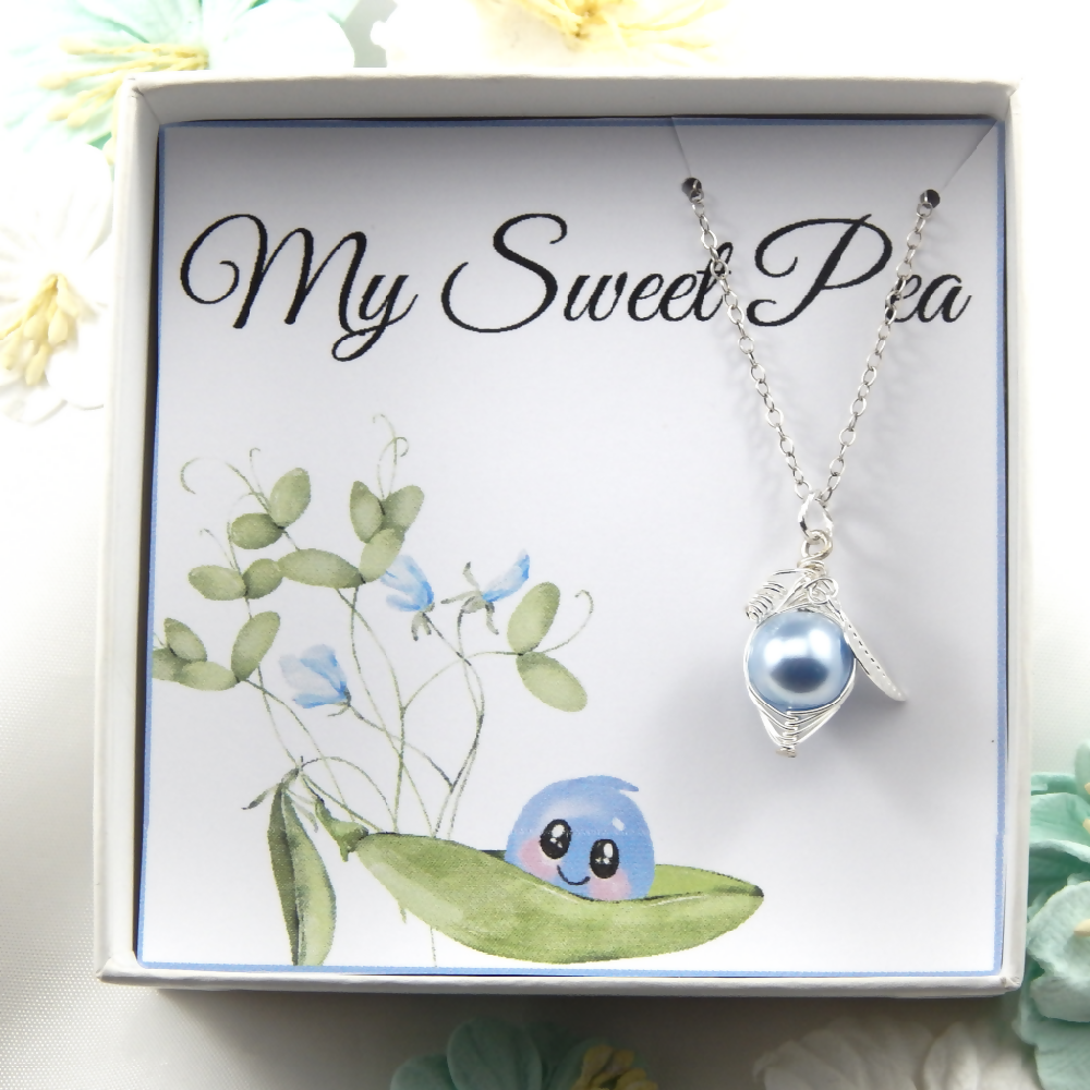One Pea In A Pod Necklace Mum Of Baby Boy