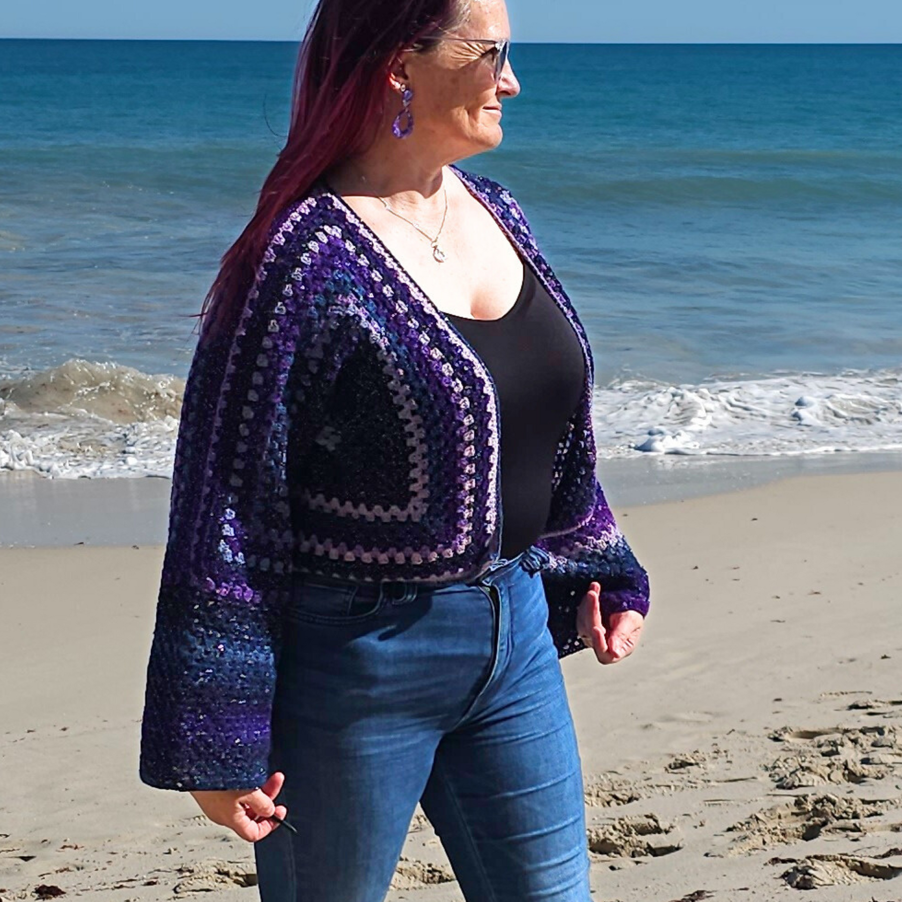 Hexagon Granny Cardigan