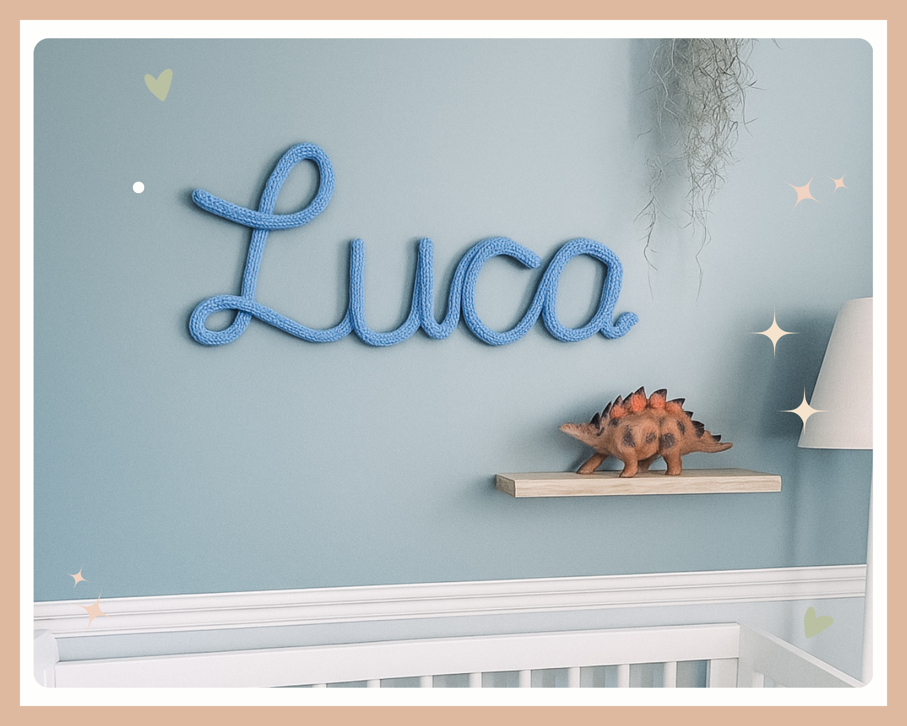 Knitted Name Sign Customisable