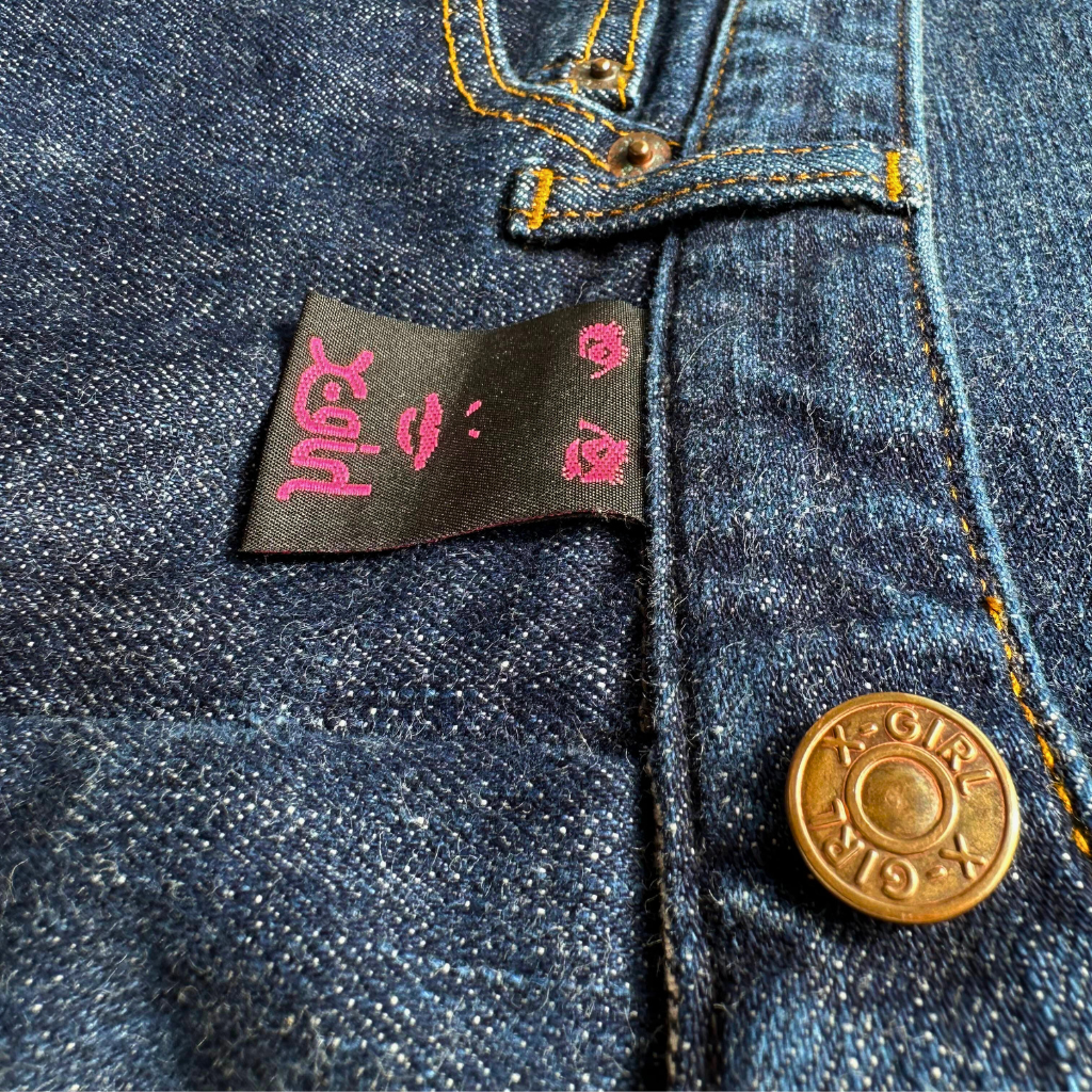 Boxing Day Sale - Upcycled Denim Tote with Heart Pocket