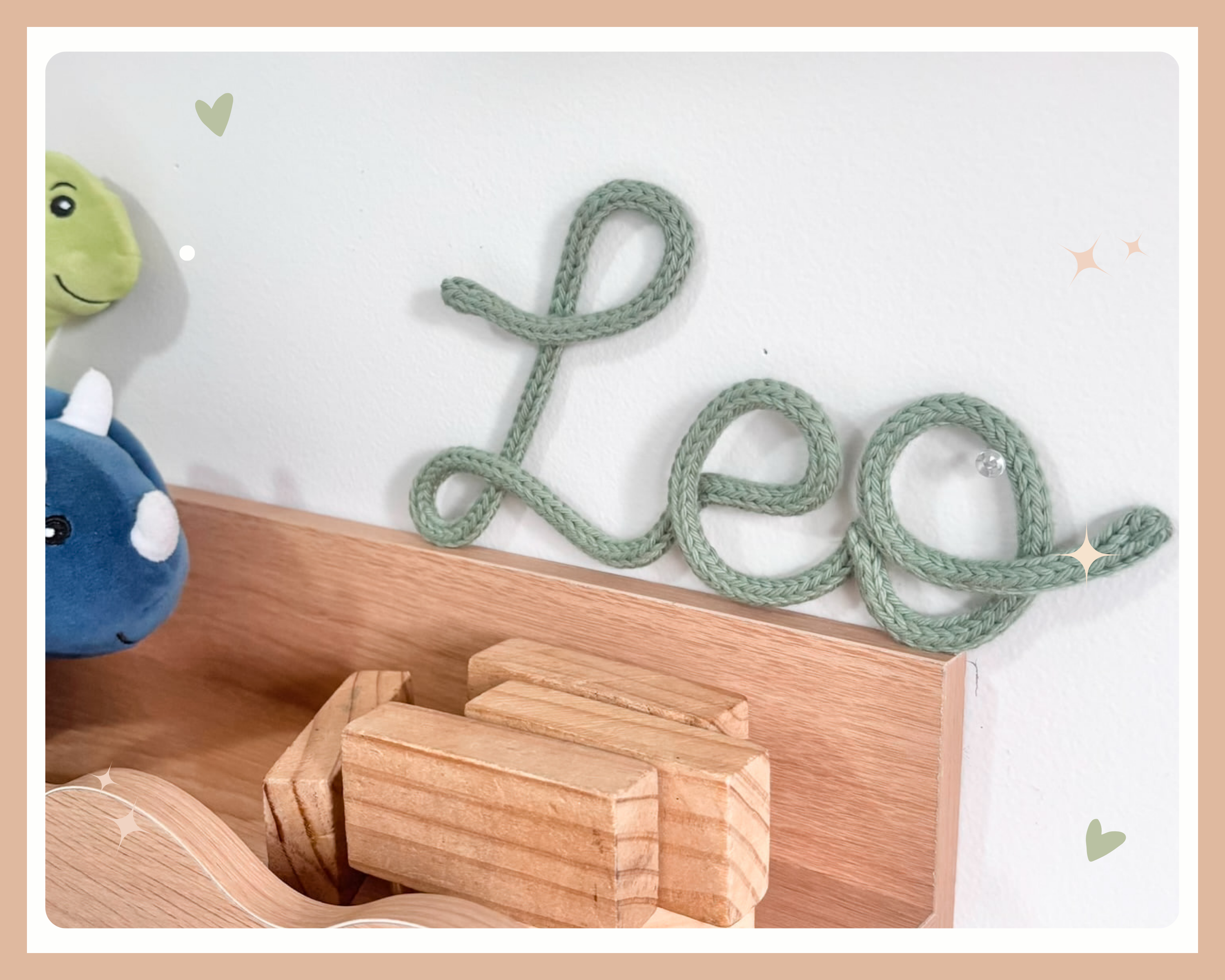 Knitted Name Sign Customisable