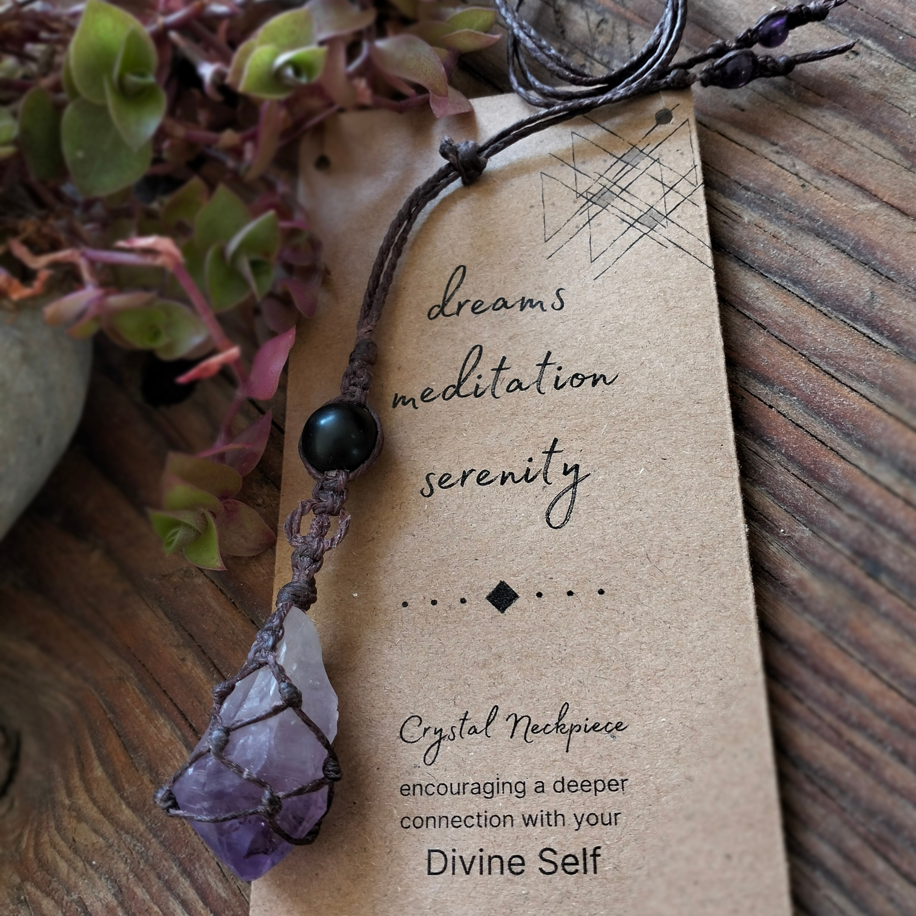 •| AMETHYST | OBSIDIAN |• NECKLACE