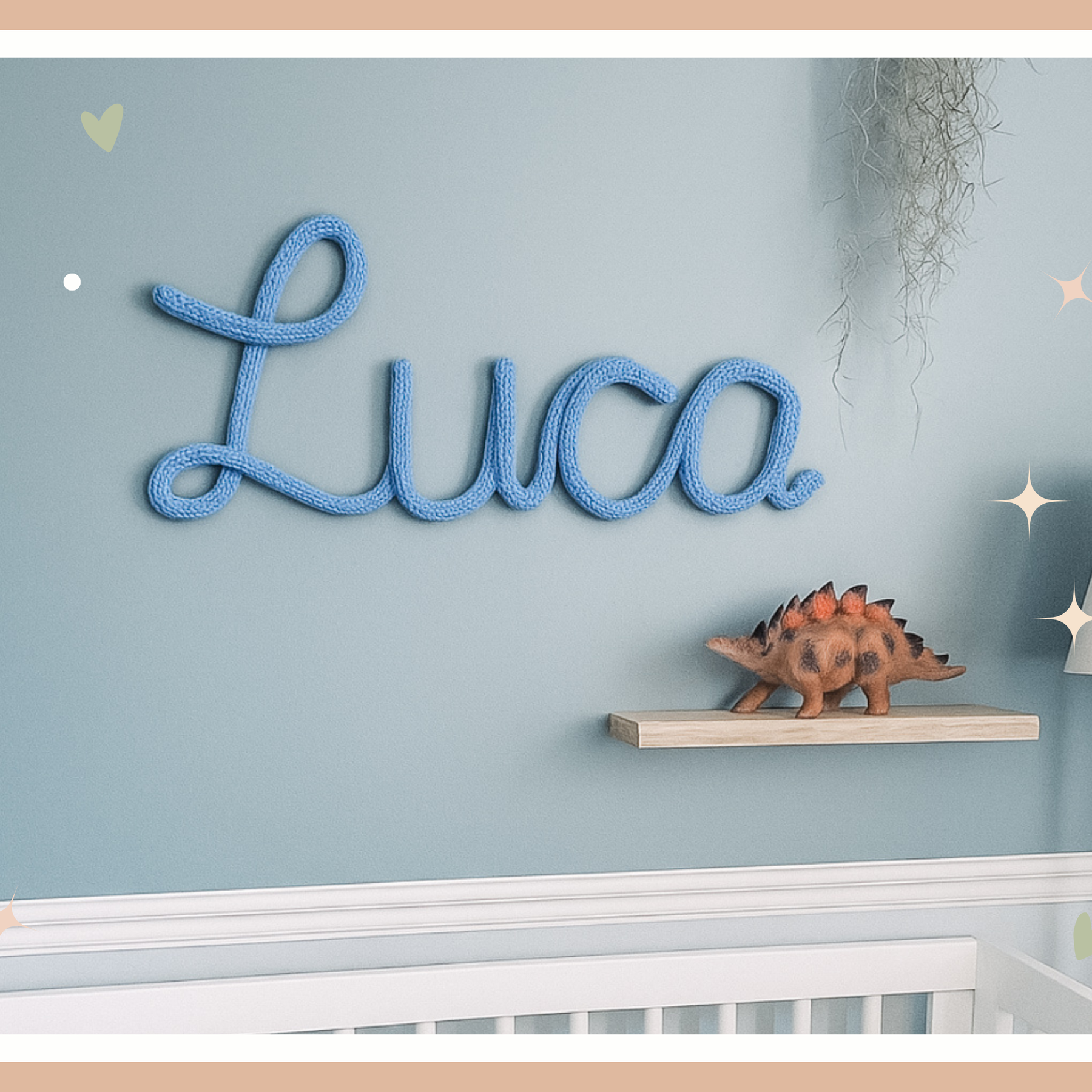 Knitted Name Sign Customisable