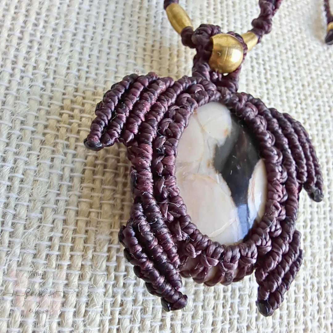 Peanut Wood Turtle Necklace
