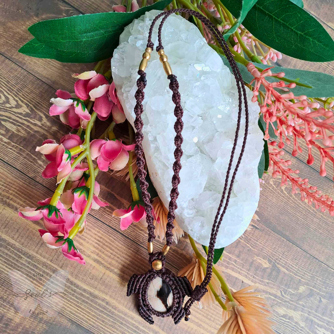 Peanut Wood Turtle Necklace