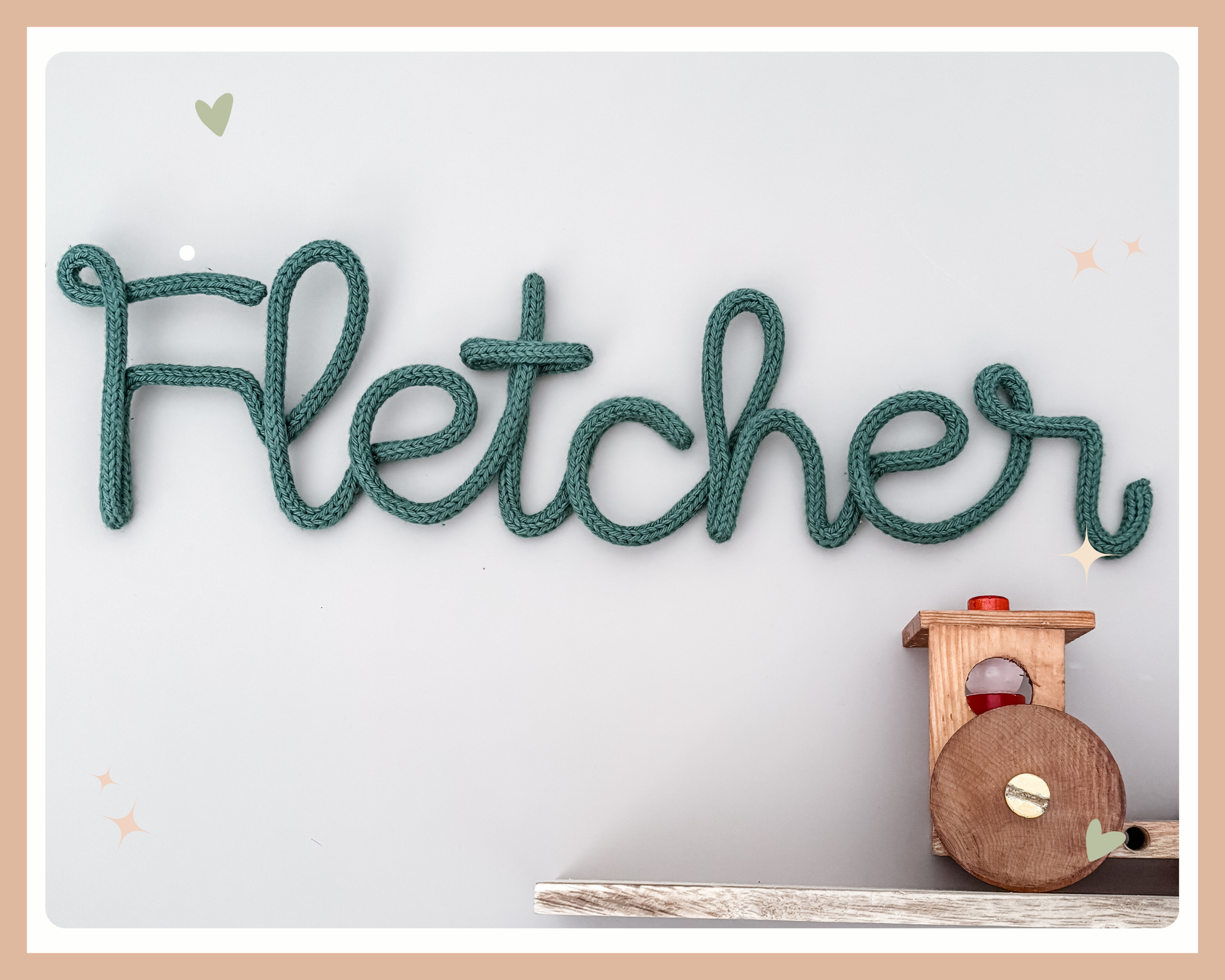 Knitted Name Sign Customisable