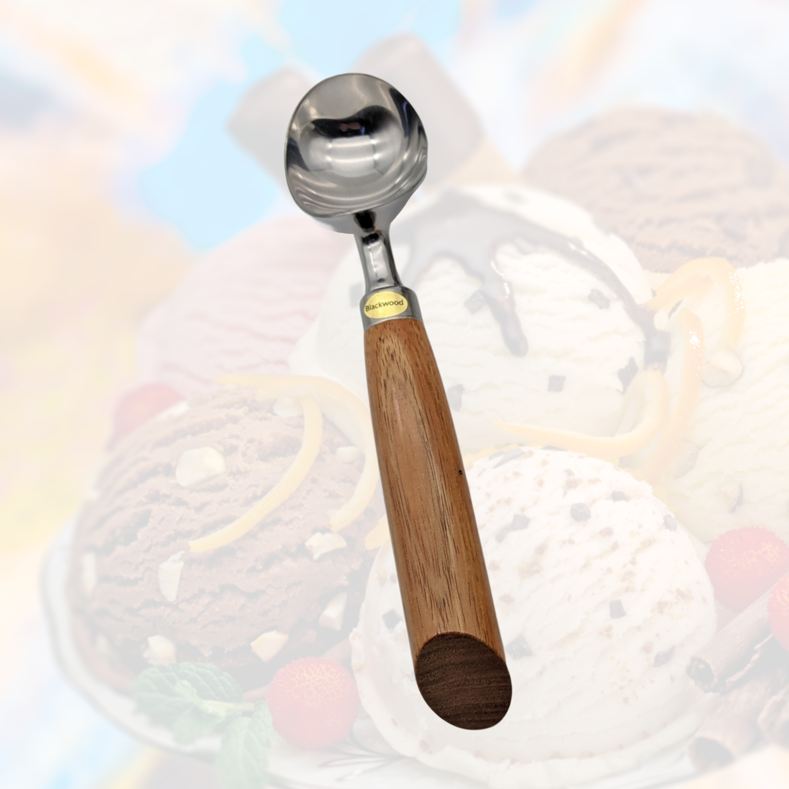 Ice Cream Scoop with wooden handle