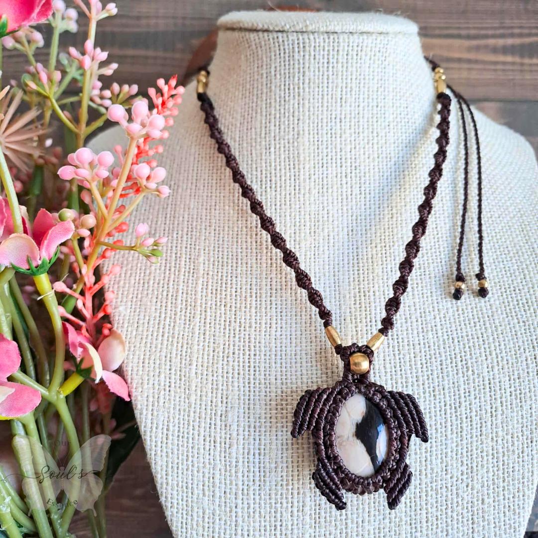 Peanut Wood Turtle Necklace