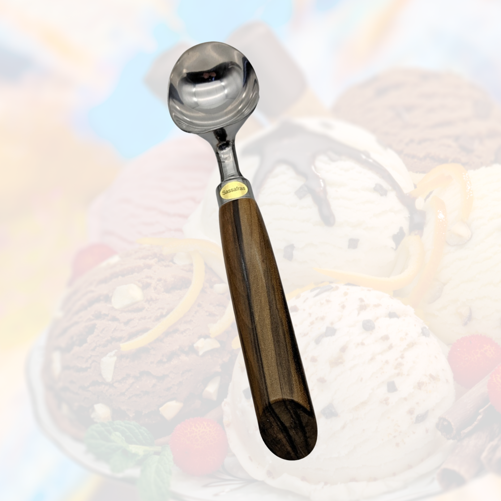 Ice Cream Scoop with wooden handle