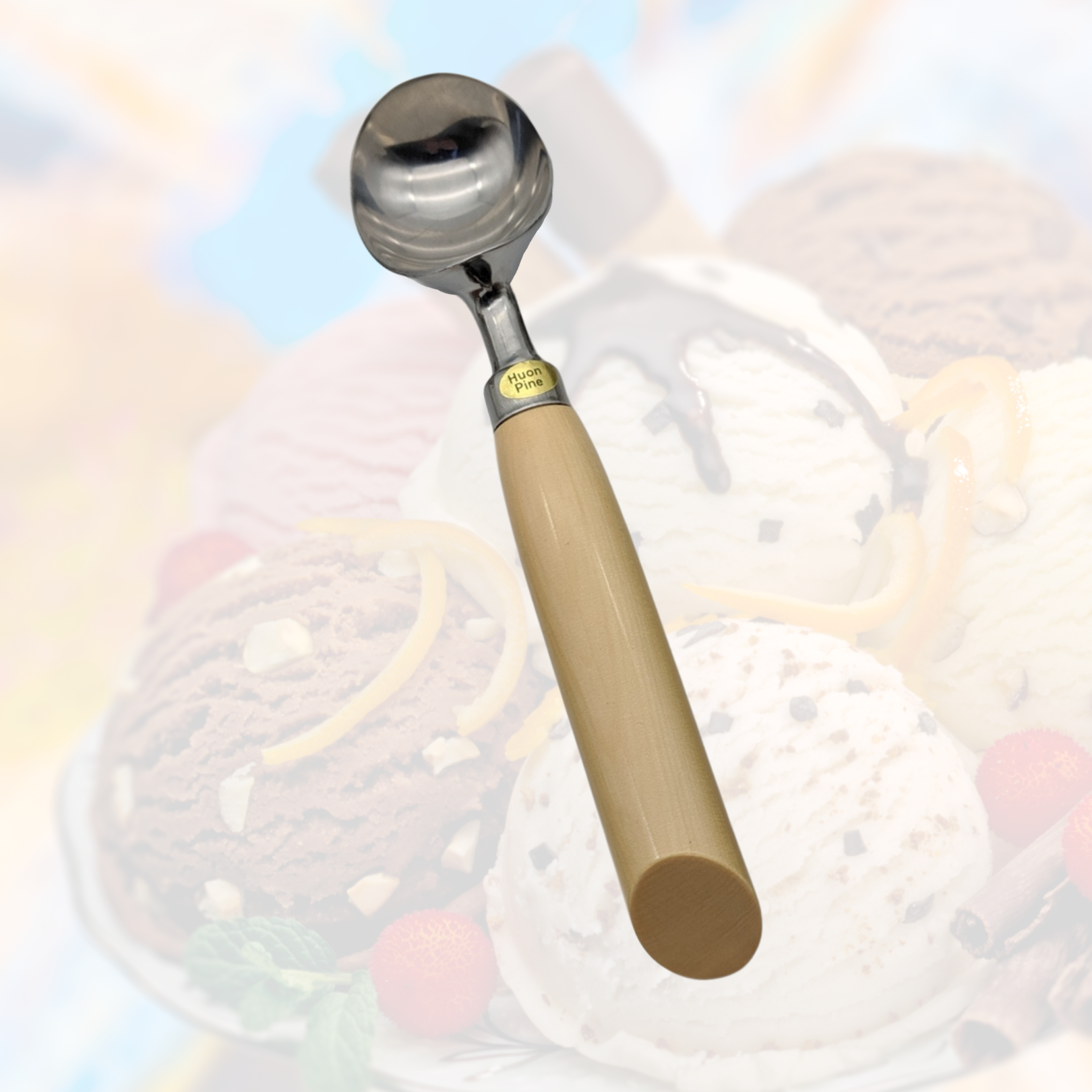 Ice Cream Scoop with wooden handle