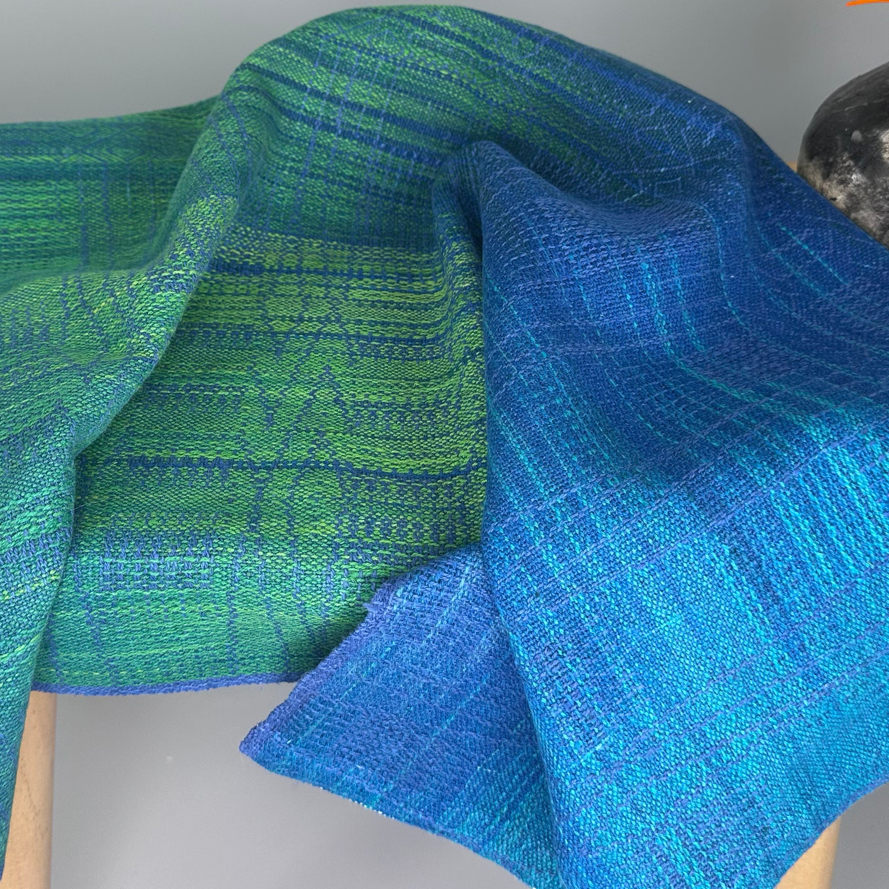 Hand-Dyed and Handwoven Linen/Cotton Tea Towels