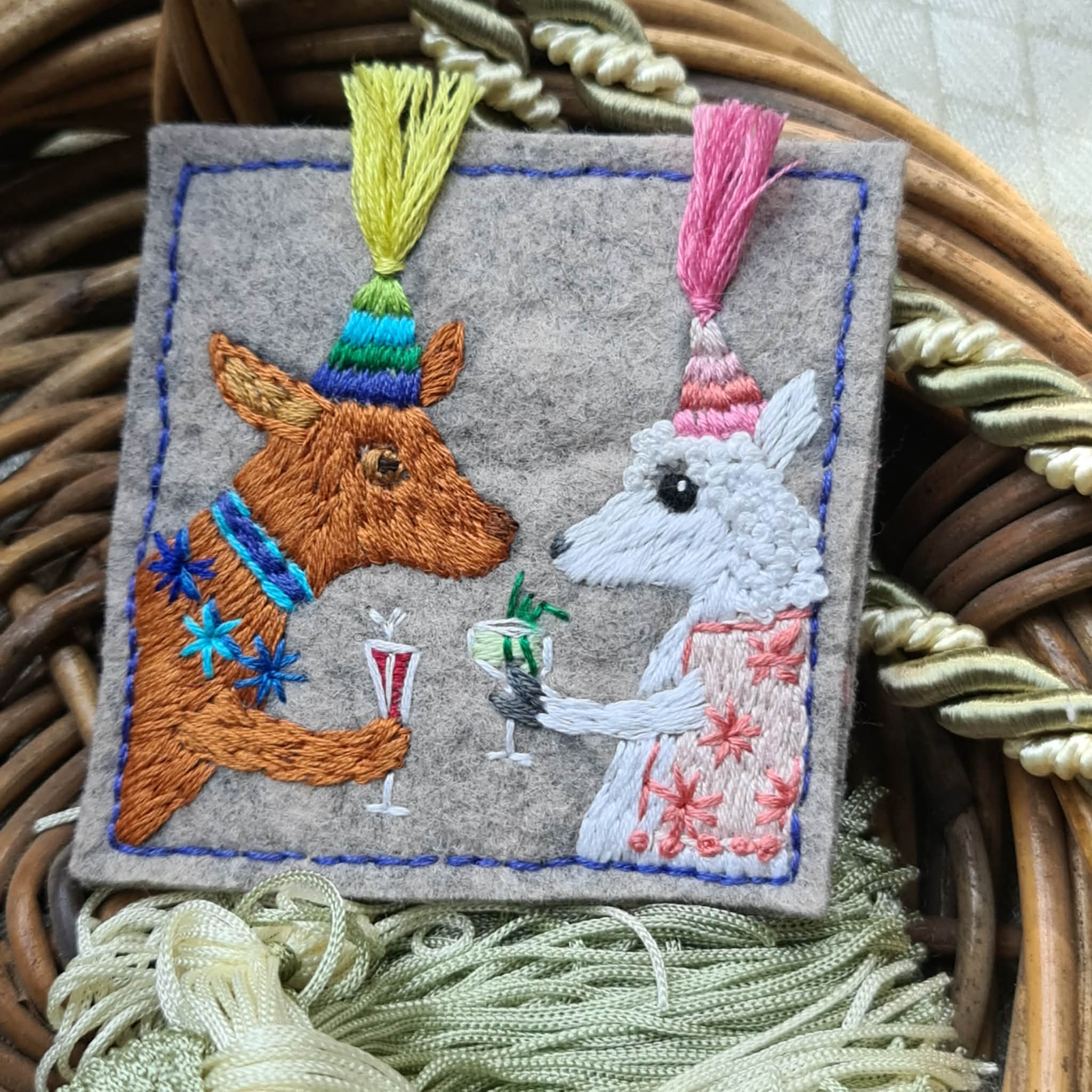 Reg the Kelpie Embroidered Wall Art