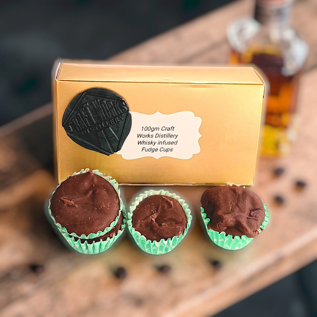 100gm Craft Works Whisky infused Fudge