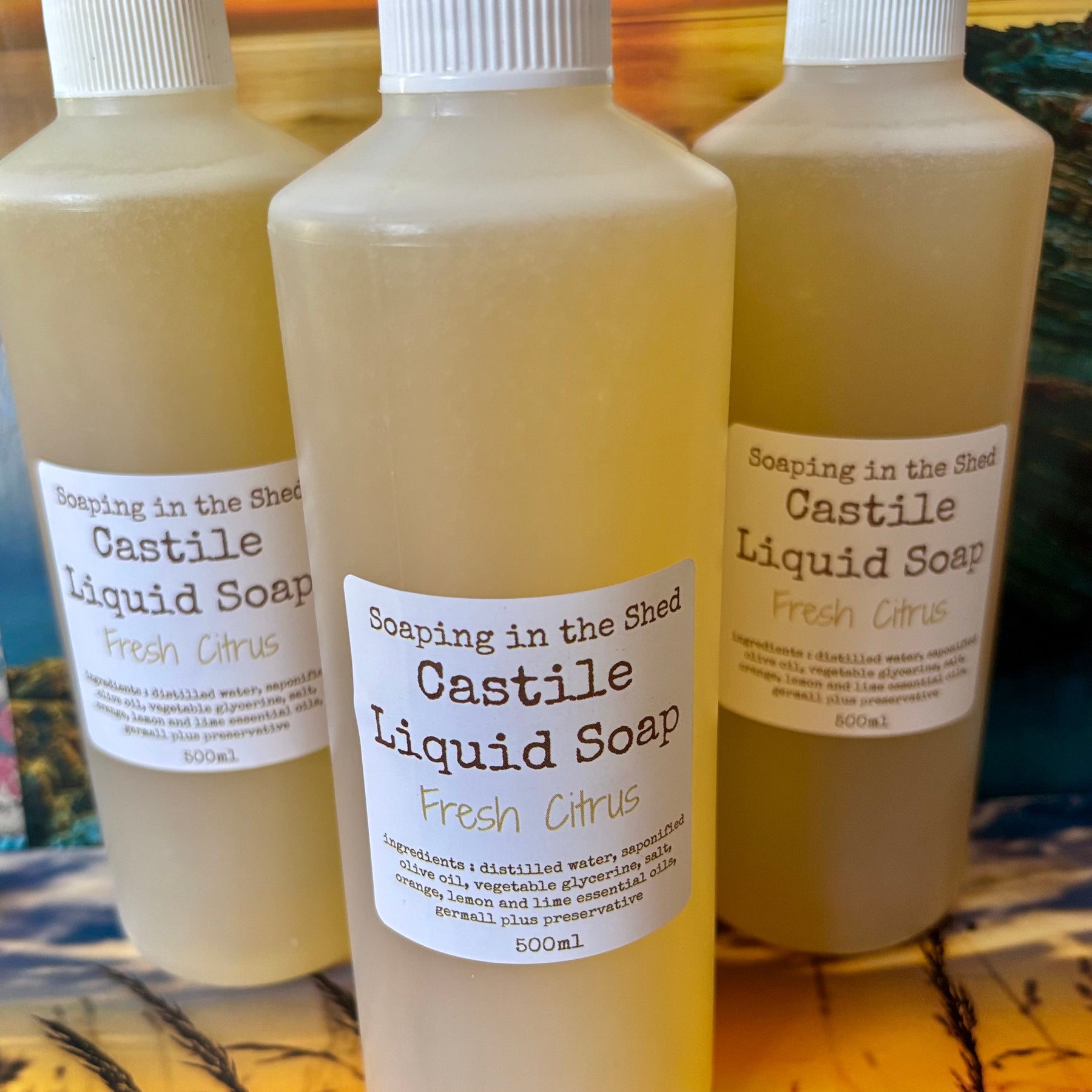 Castile Liquid Soap with Citrus Essential Oils