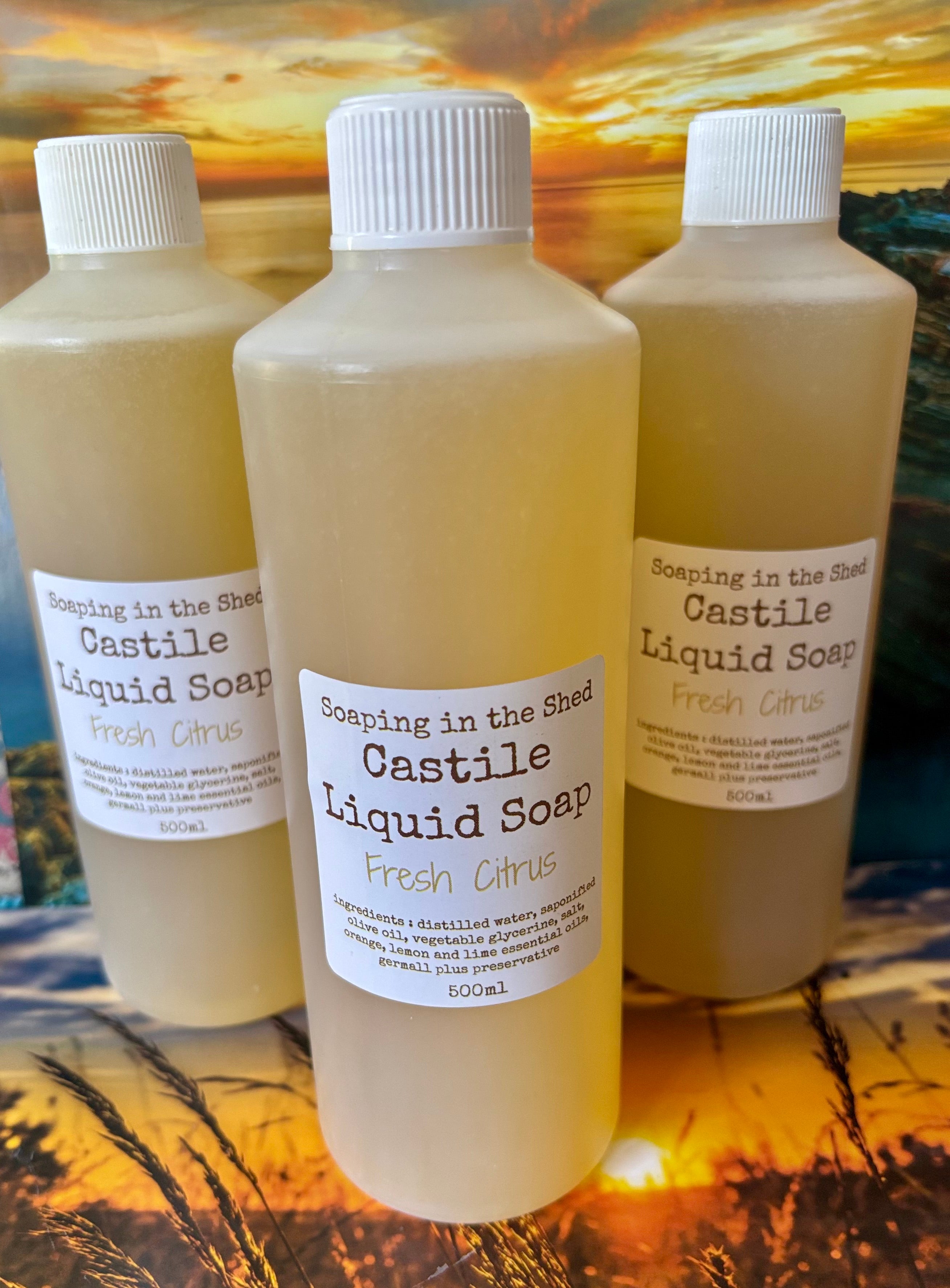 Castile Liquid Soap with Citrus Essential Oils