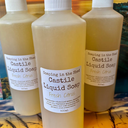 Castile Liquid Soap with Citrus Essential Oils