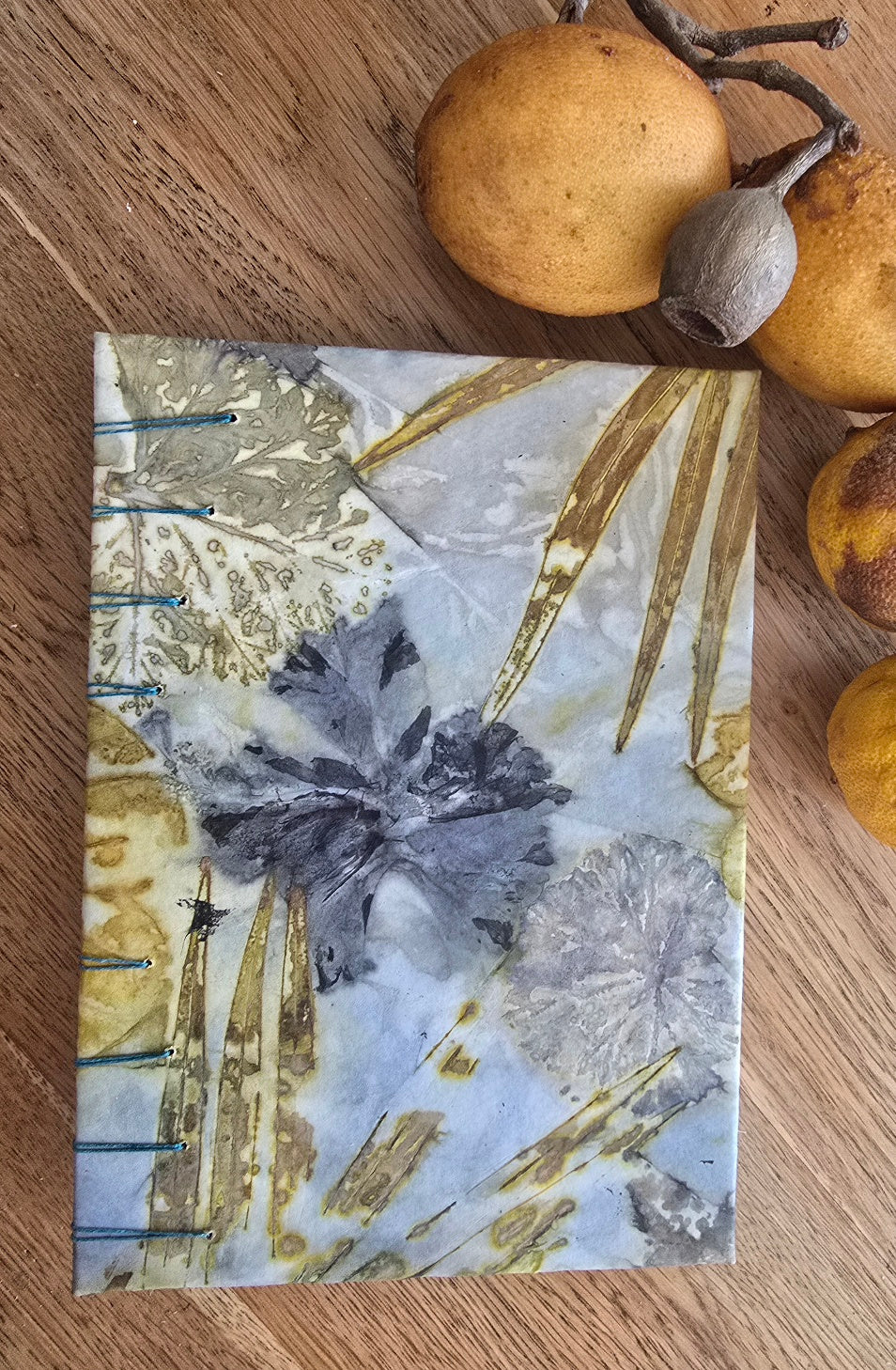 Hibiscus in Blue - Eco Print Journal