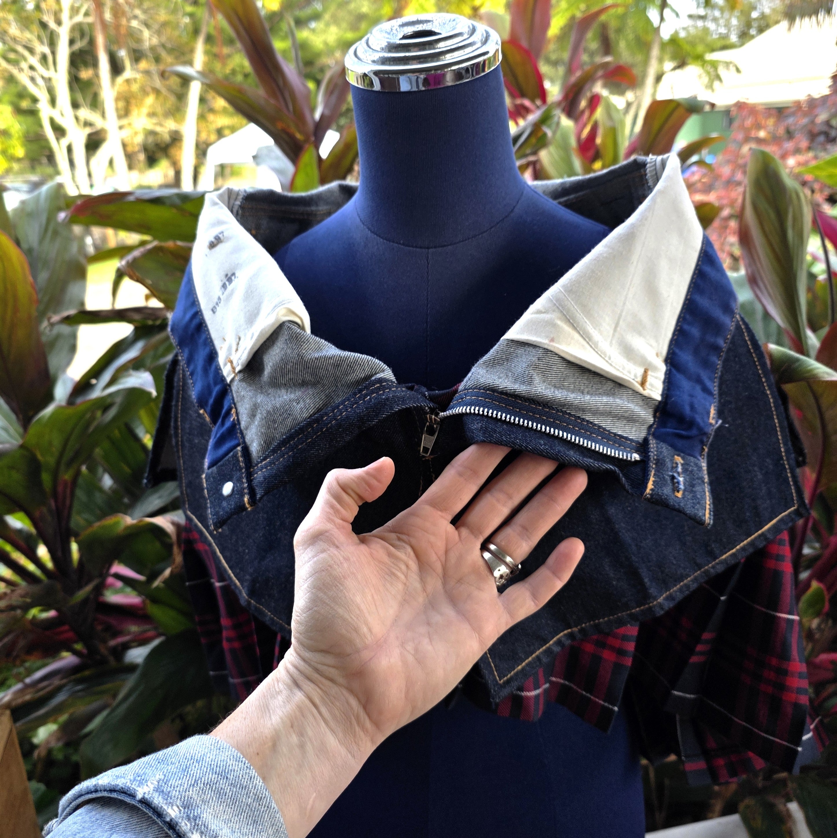Upcycled Denim Stole