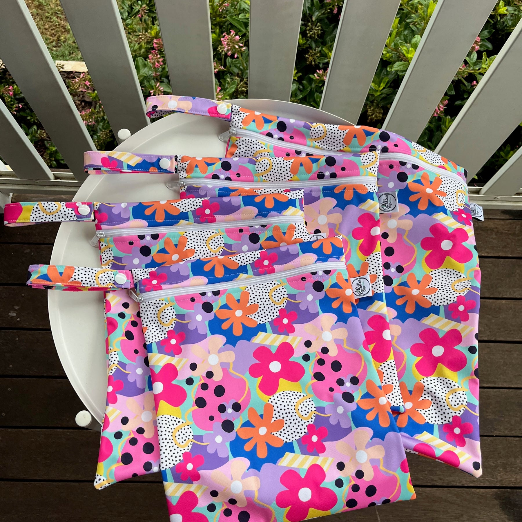 PRE-ORDER Water-resistant wet bags (Wonder Bloom - Wonderland Design Co)
