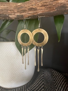 Brushed Brass and Silver Falls