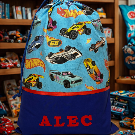 Children's Library Bag , Handmade, Personalised