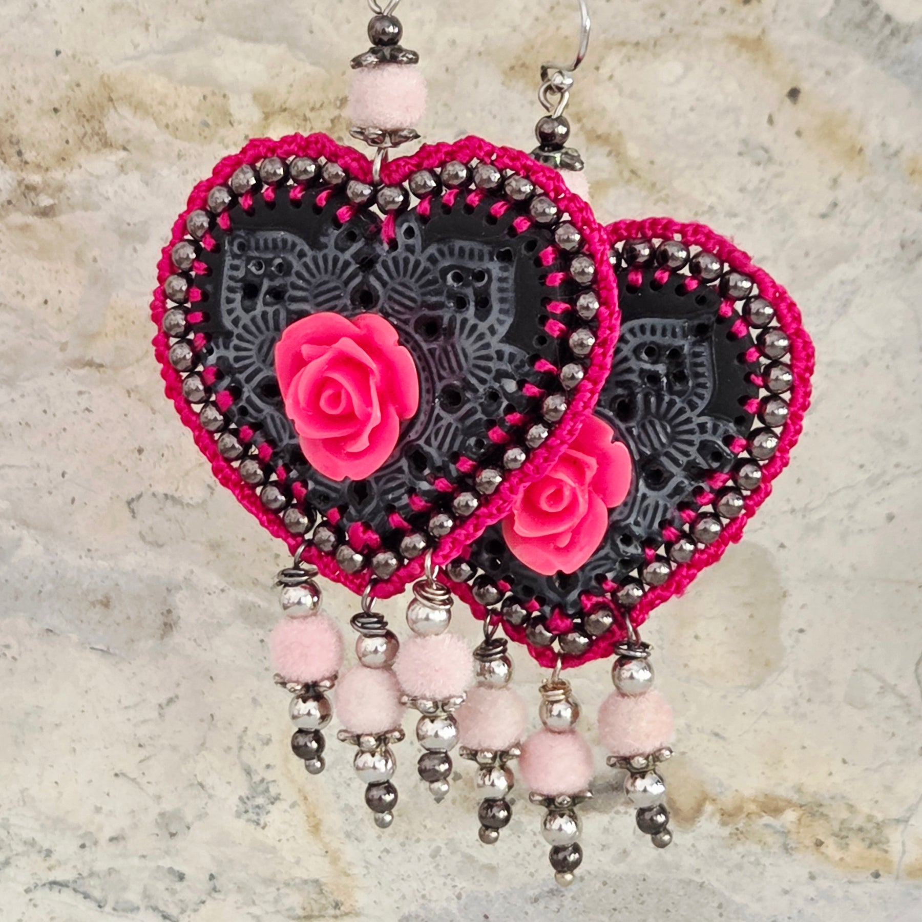 Mexican Heart Earrings