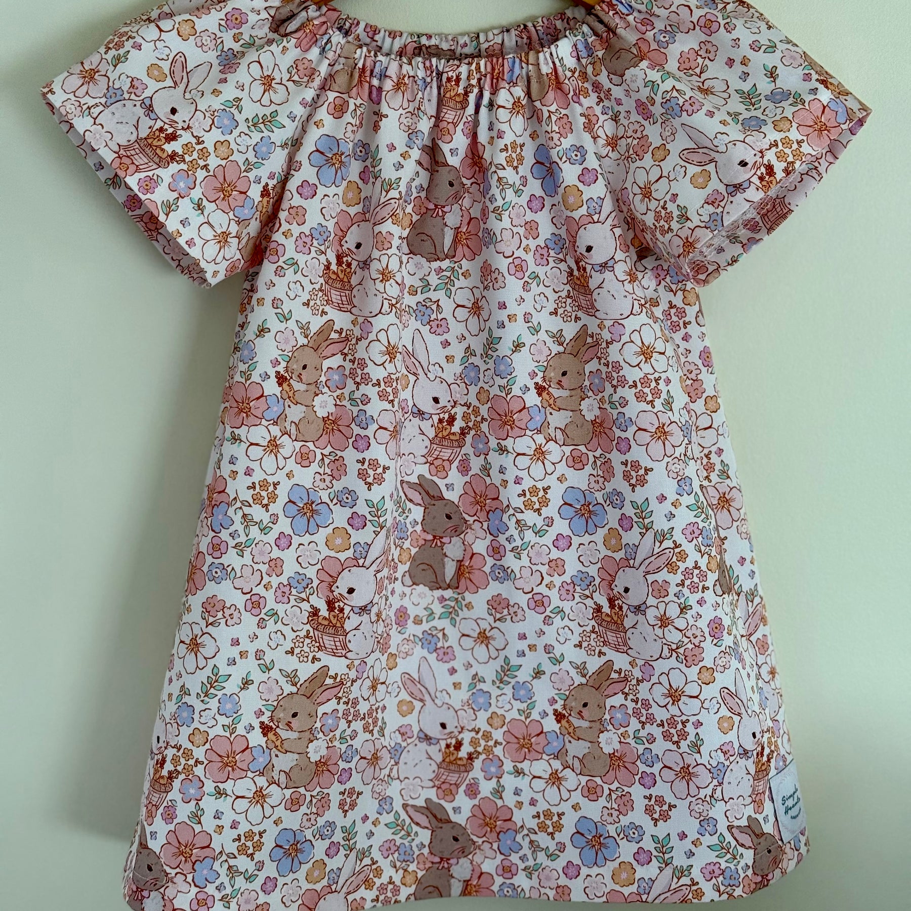 Girls Bunny dress, Easter dress pretty pink dress .